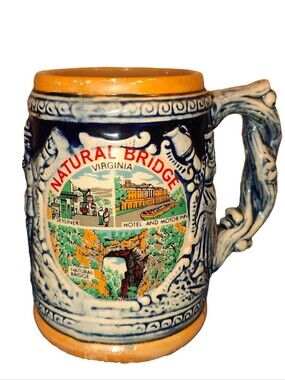 Vintage Japanese souvenir ceramic beer stein in good condition.